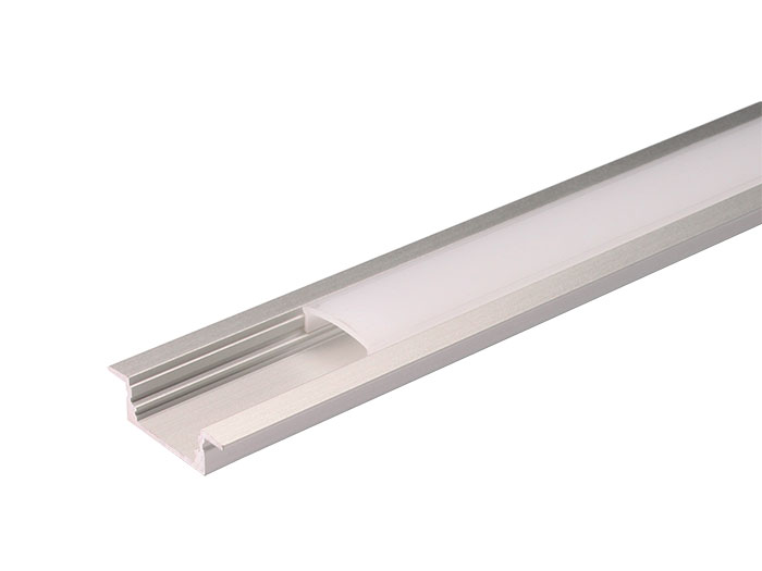 Perfil de aluminio para tira LED 2 metros con tapa listo para montaje –  tidled