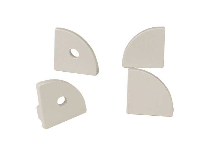 Aluminum Profile for LED Strip - Angled - Semi-Matte Cover - 2 m