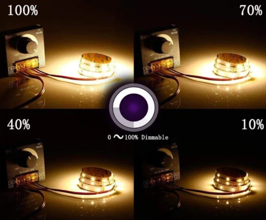 Dimmer LED PWM de 12V a 24 Vcc - 30 A