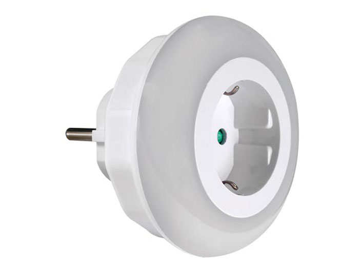 Night Light with LED and Plug - Lateral Grounding - ENL1-G