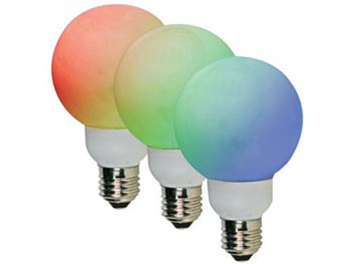 Lâmpada LED RGB - E27 - 20 LEDs - Ø60 mm - LAMPL80RGB