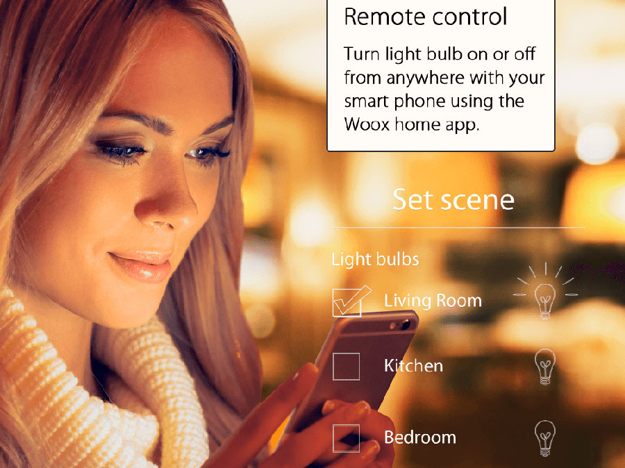 Woox R4553 - LED RGBW Bulb - E27 - Smart