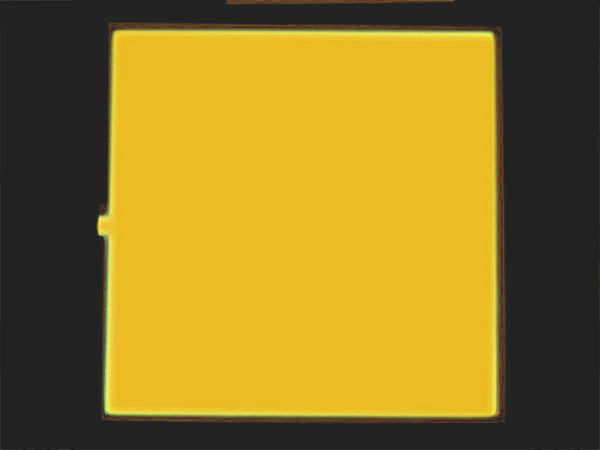 Painel eletroluminescente 10 x 10 cm - Amarelo