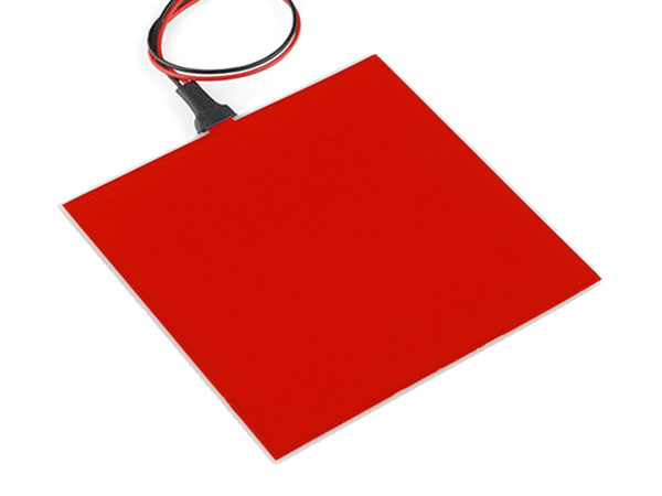 Panneau Néon 10 x 10 cm - Rouge