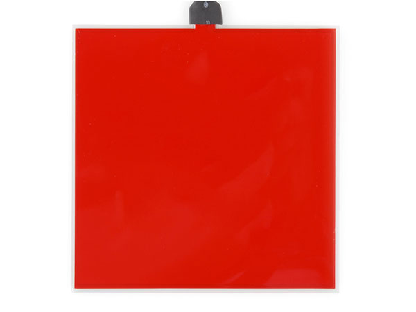 Painel eletroluminescente 10 x 10 cm - Vermelho