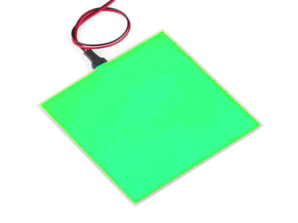 ElectroLuminescent Panel 10 x 10 cm - Green