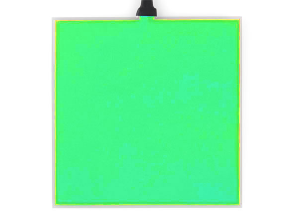 Painel eletroluminescente 10 x 10 cm - Verde