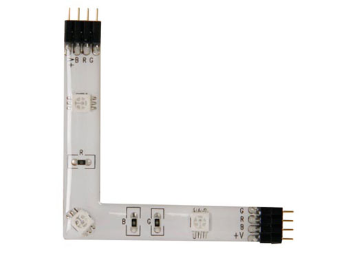 Ruban de LEDs Autoadhésif RGB angle Droit - 3 LEDs - CHLS82