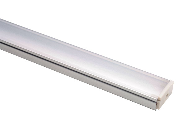 Straight Aluminium Profile for LED Strips - Semi Matte Cover - 1 m