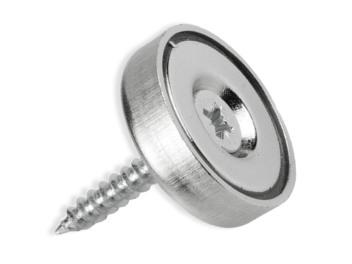 Aimant Néodyme - 25 mm - avec Trous pour Vis