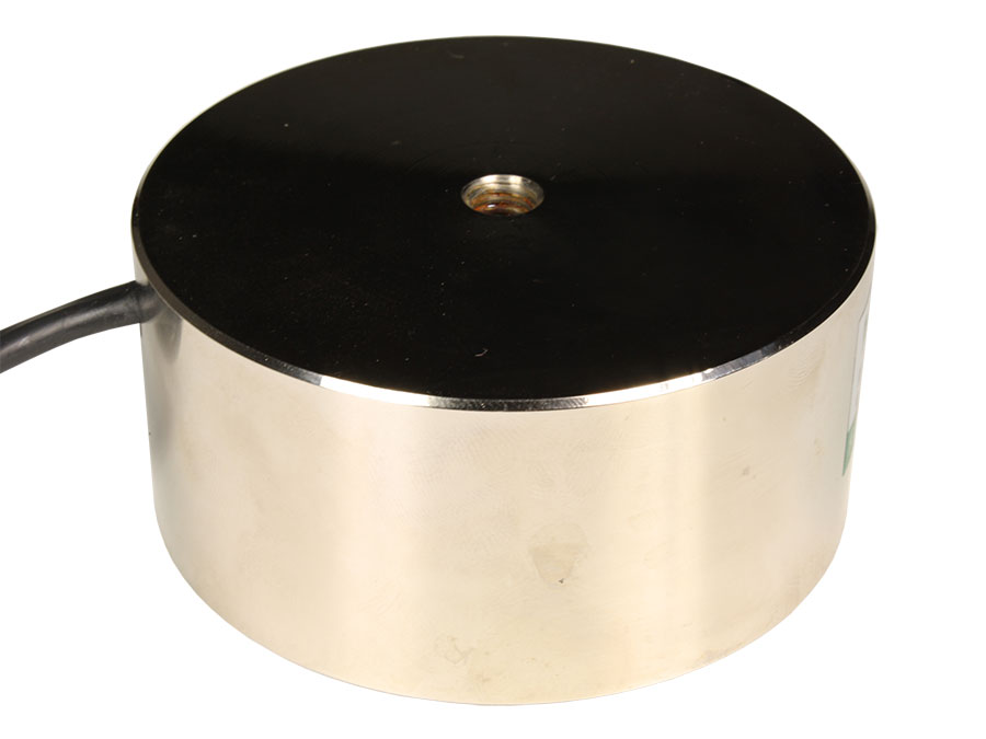 Électroaimant 24 Vcc - Ventouse Électromagnétique avec Force de Maintien 100 Kg - Ø80 × 38 mm