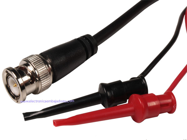 Low-Cost BNC to Dual Clip Oscilloscope Test Probe