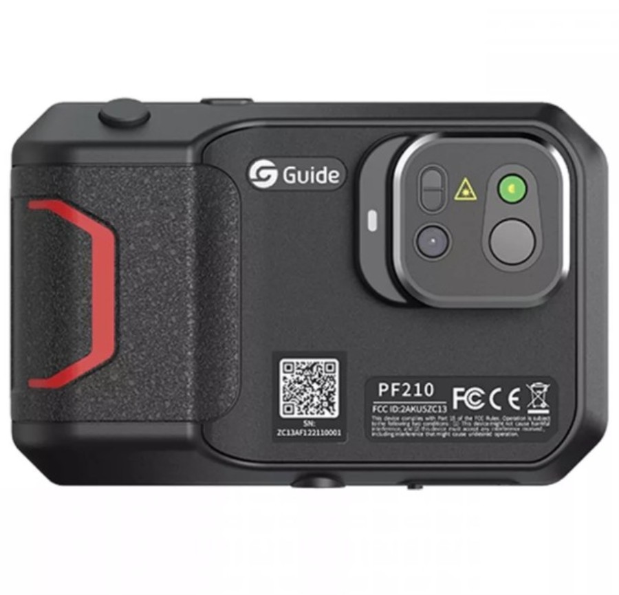 Guide sensmart PF210 - Cámara termográfica profesional - Infrarrojo 256x192 Pixels - De -20°C a 550°C - 5 MP - LCD 3,5”