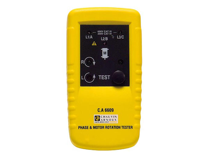 Chauvin Arnoux C.A 6609 - Phase Rotation and Motor Tester - P01191305