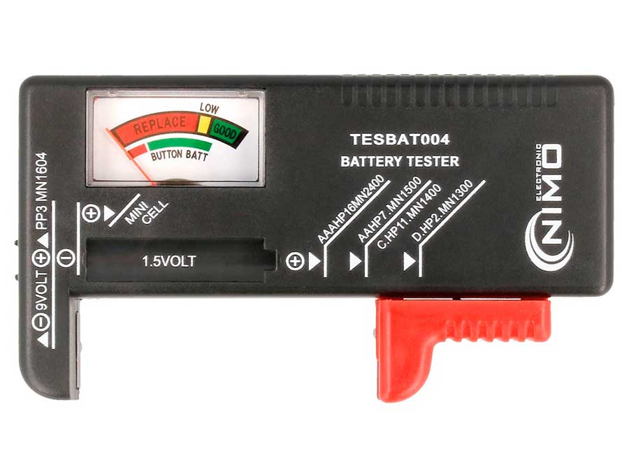 Testeur de batterie 1.5V - 9V