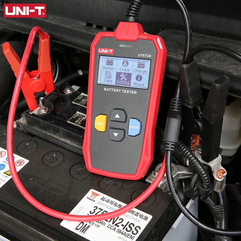 UNI-T UT673A - Testeur de Batteries au Plomb – Démarrage/Charge 12/24 V