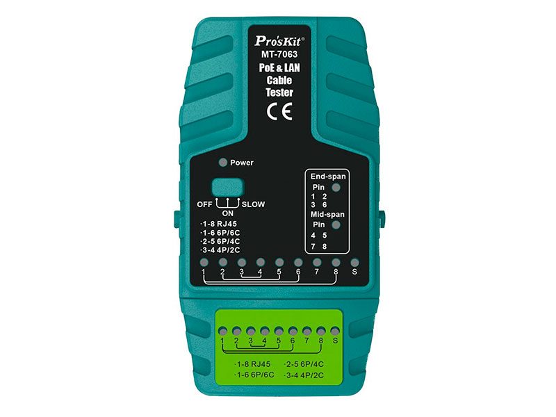 ProsKit - Data Wiring Tester with PoE  - MT-7063