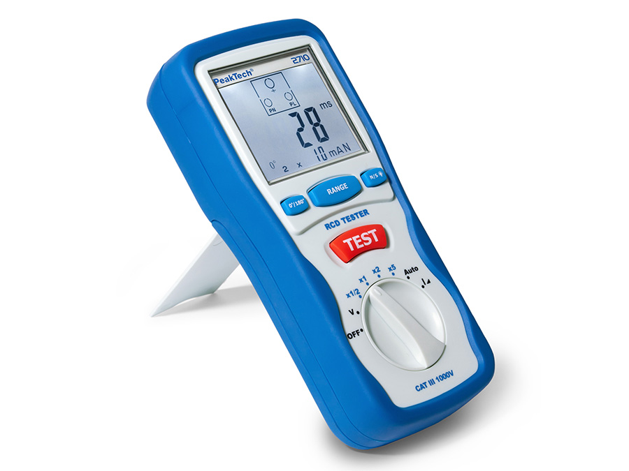 PeakTech P 2710 - Digital RCD Tester - Testeur de disjoncteur - 2710