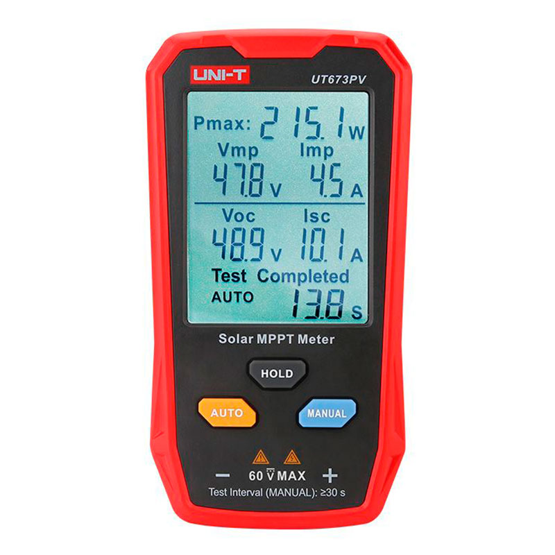 UNI-T UT673PV - Testador solar MPPT para fotovoltaica