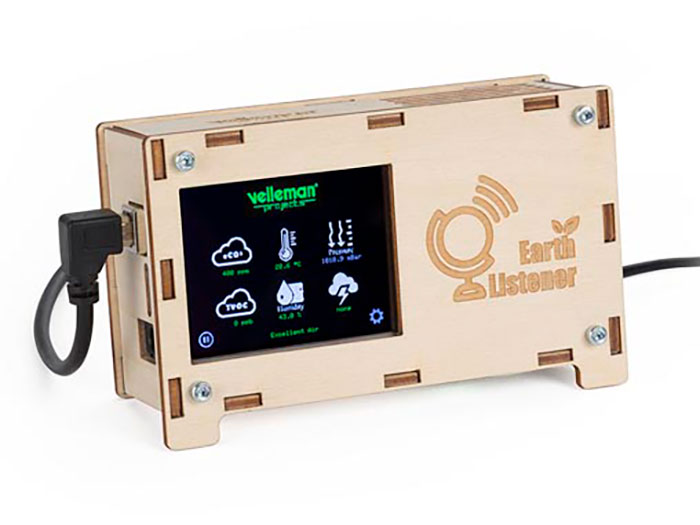 Velleman VM211 EARTH LISTENER - Enregistreur Qualité de l'Air - Mètre Qualité Environnementale