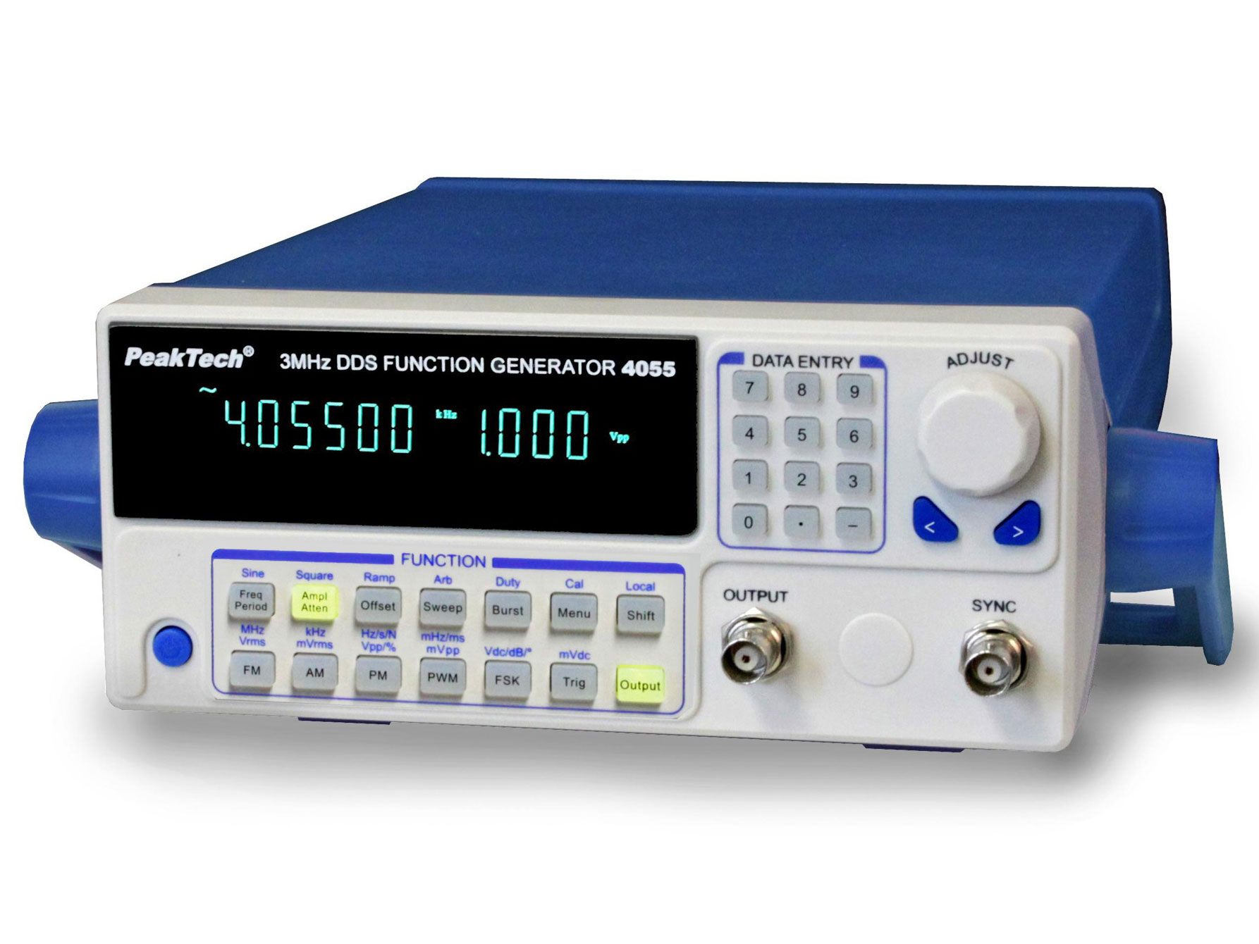 PeakTech P4055 - Gerador de Funções DDS 10 µHz - 3 MHz