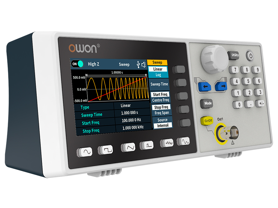 Owon DGE1030 - Générateur Arbitraire de Forme d&aposOnde à 1 Canal, 30MHz