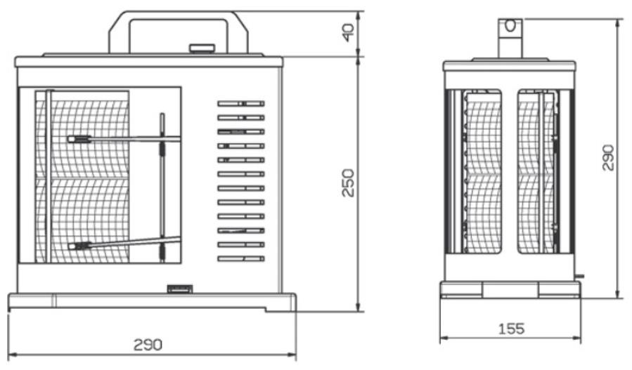 Termaf TIT/01 TM01 - Termohigrógrafo mecánico diario / semanal - Rango de medición: -15°C a +65°C y 0 a 100% HR
