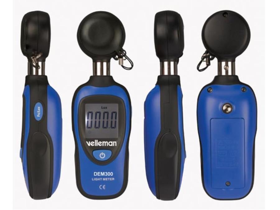 Velleman DEM300 -  Digital Luxmeter from 0 to 200,000 Lux