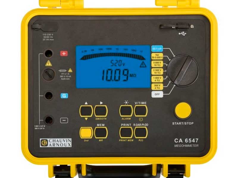 Chauvin Arnoux C.A 6547 - Contrôleur d&aposIsolement Numérique - P01139702