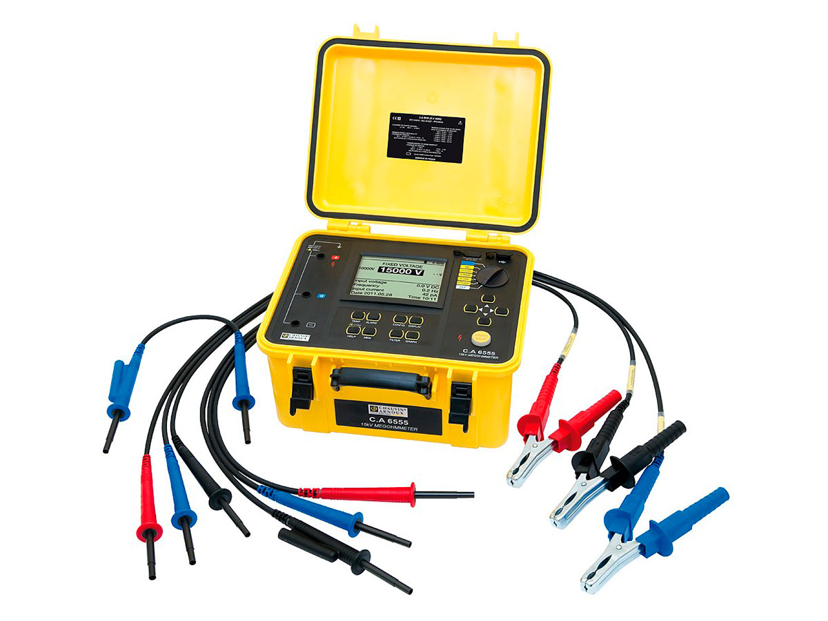 Chauvin Arnoux C.A 6555 - 15,000 V insulation tester - P01139716