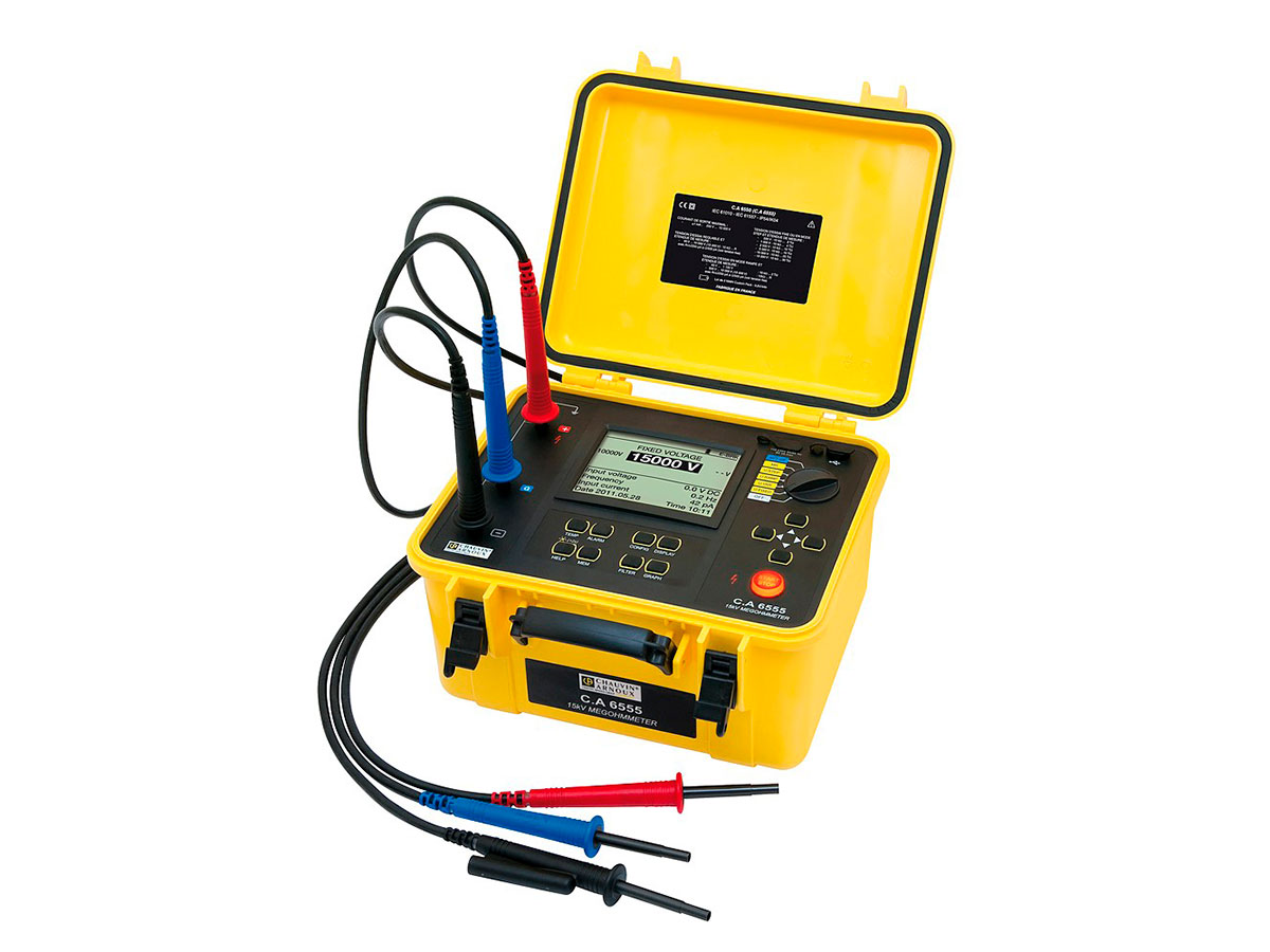 Chauvin Arnoux C.A 6555 - 15,000 V insulation tester - P01139716