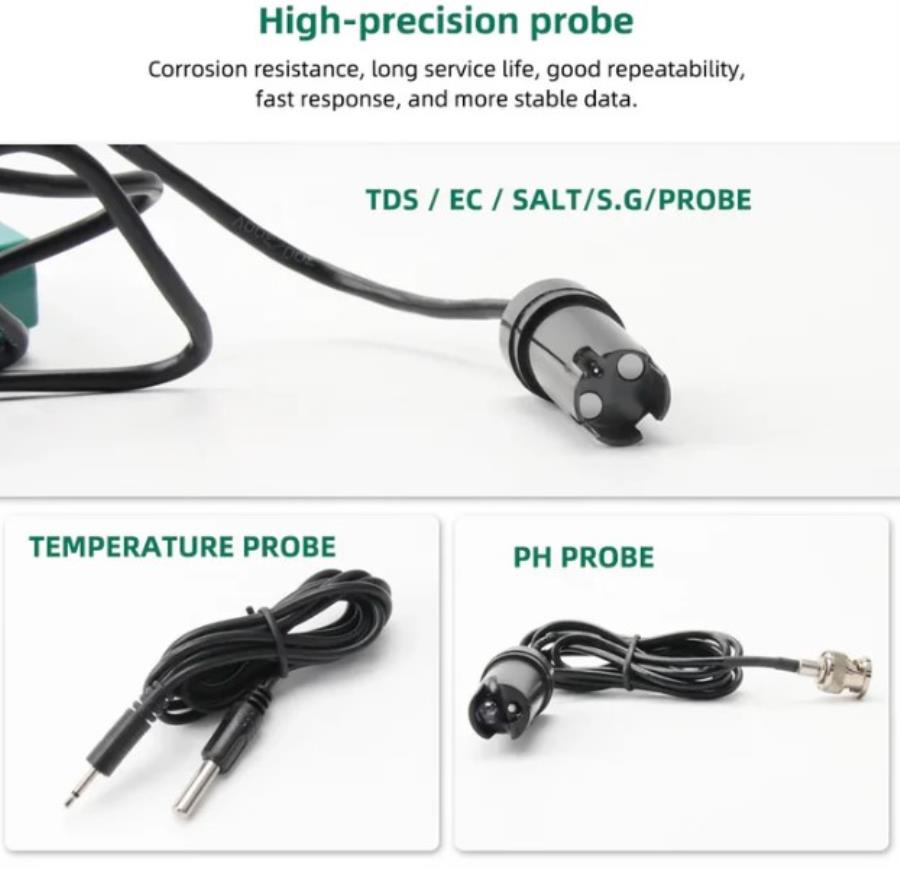 YIERYI YY-W9909 - Testeur de qualité de l&aposeau intelligent : pH TDS EC salinité SG et température - Bluetooth WiFi