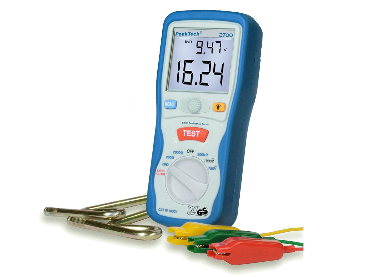 PeakTech P2700 - Earth Tester 20/200/2000 Ohms