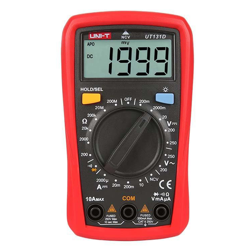 UNI-T UT131D - Multimetro digital tamaño bolsillo