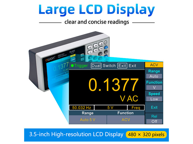Owon XDM1041 - Multímetro Digital Sobremesa - Datalogger - True Rms