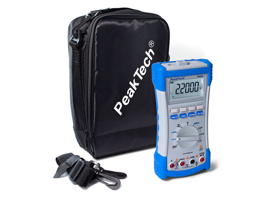 PeakTech P 3430 - Multimètre numérique, 20 000 points, TrueRMS & USB