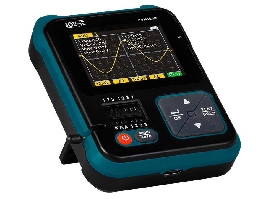jOY-it JT-DSO-LCR500 - Oscilloscope 500 KHz avec générateur et testeur multifonction