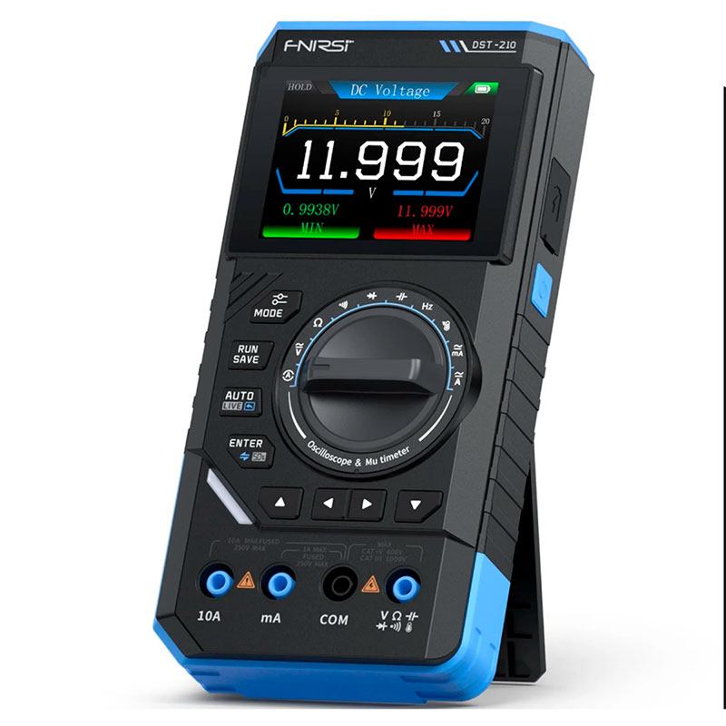 FNIRSi DST-210 - Osciloscopio portátil 10 MHz 48 MSa/s con multímetro digital y generador de funciones
