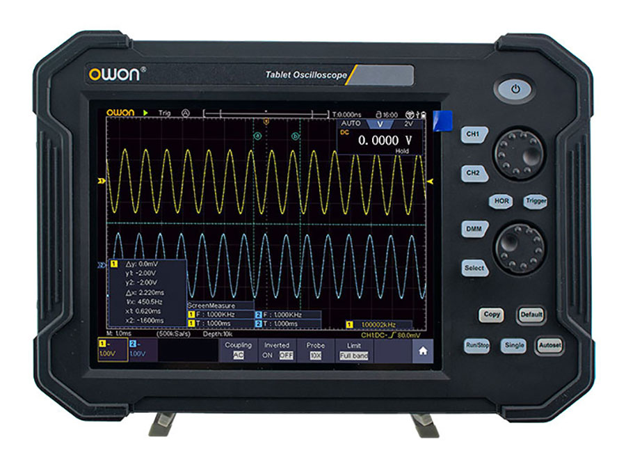 Owon TAO3072 - Oscilloscope tablette série TAO3000 avec 2 voies et 8 bits - 70MHz - 1GS/s