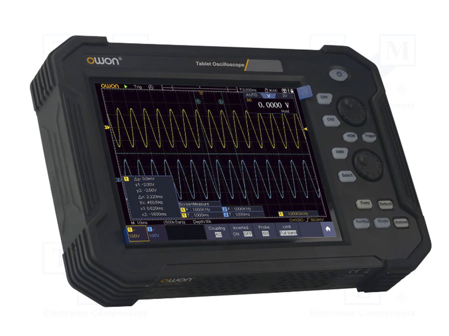Owon TAO3072 - Oscilloscope tablette série TAO3000 avec 2 voies et 8 bits - 70MHz - 1GS/s