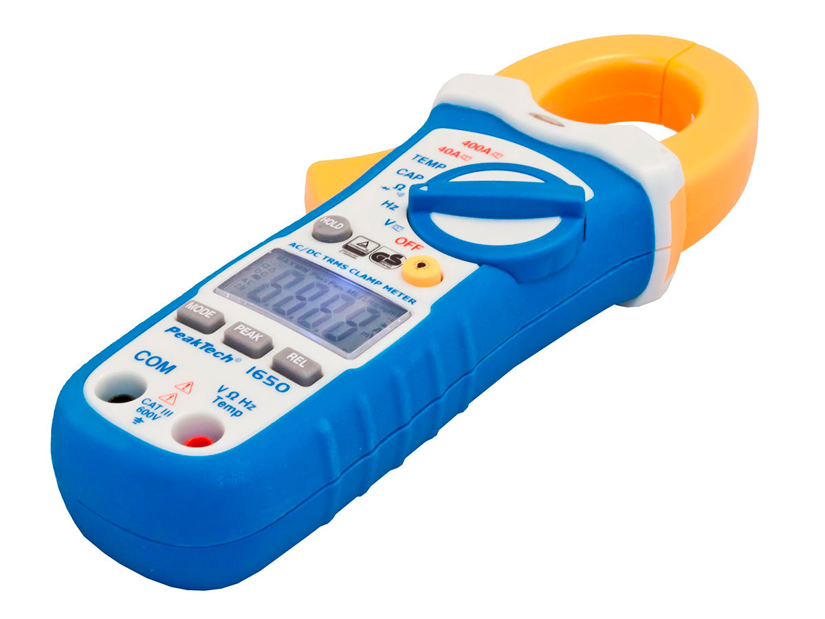 PeakTech P 1650 - Pince Ampèremétrique - 400 Aca/Acc - True RMS - 4000 Points