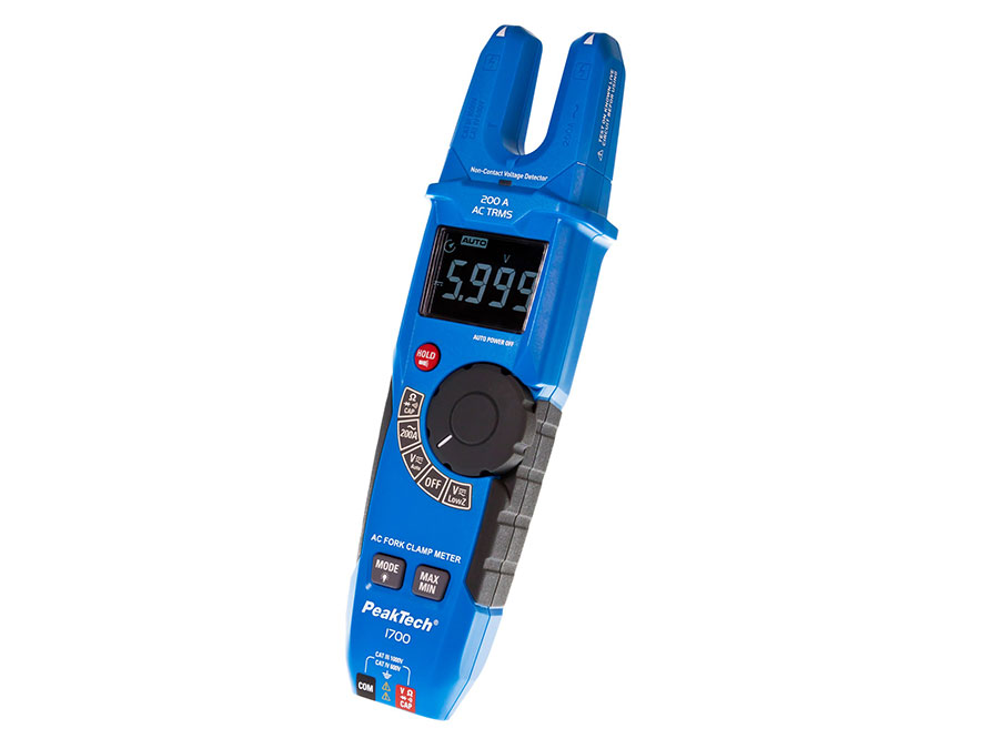 PeakTech P 1700 - True RMS clamp meter, 6.000 counts, 200 A AC, 1000V AC/DC - 1700