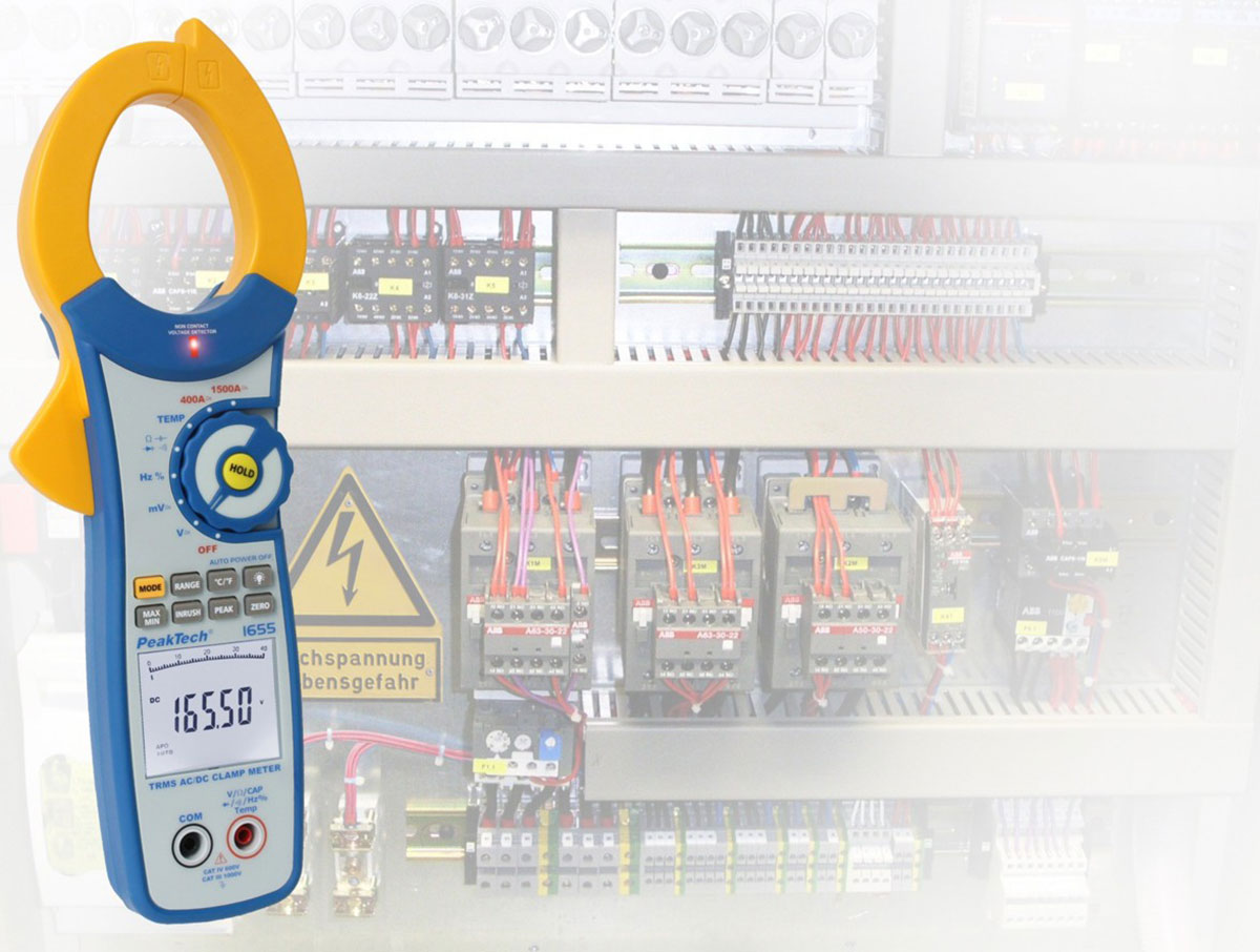 PeakTech P 1655 - Digital-Clamp Meter - True RMS - 1500 Aac/Adc - 4 3/4-Digit