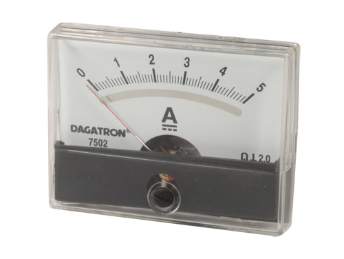 Analogue Current Panel Meter 60 x 47 mm - 5 A dc - AIM605000