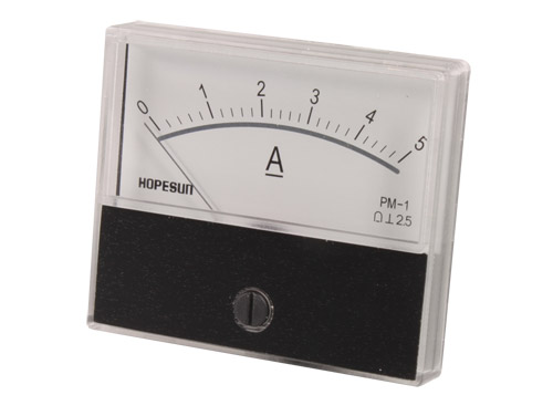 SWITCHTRONIX - Instrumento Painel Amperímetro Analógico 70 x 60 mm - 5 A cc