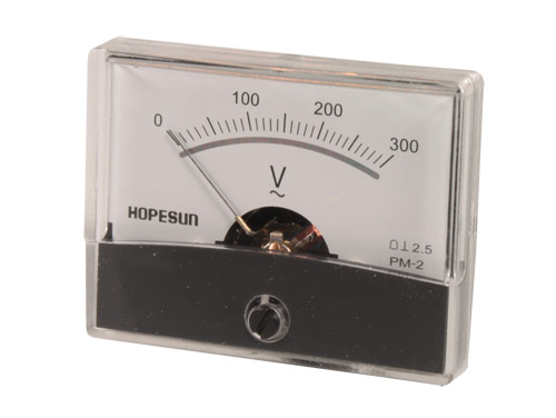 SWITCHTRONIX - Instrumento Painel Voltímetro Analógico 60 x 47 mm - 300 V ca - AVM60300