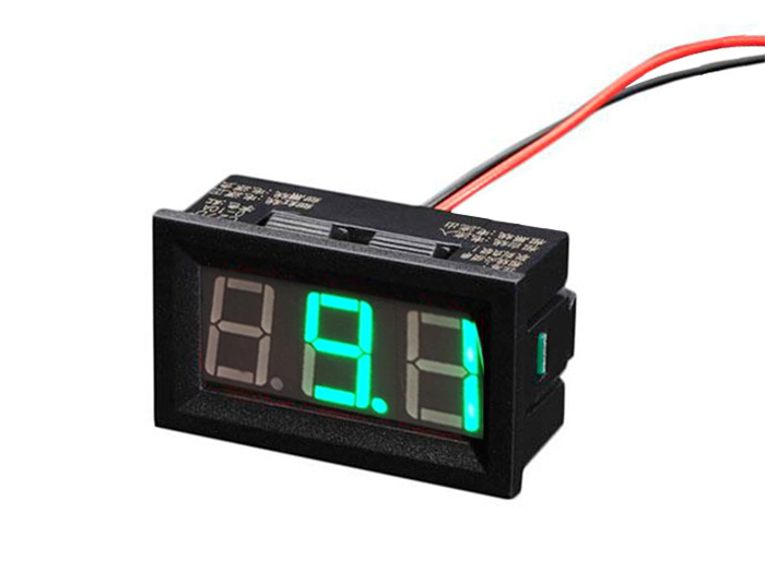 SWITCHTRONIX - Voltímetro digital com LED - 4.5..30VDC