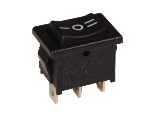 Interrupteur Commutateur à Bascule 3P 1C - Bouton Noir