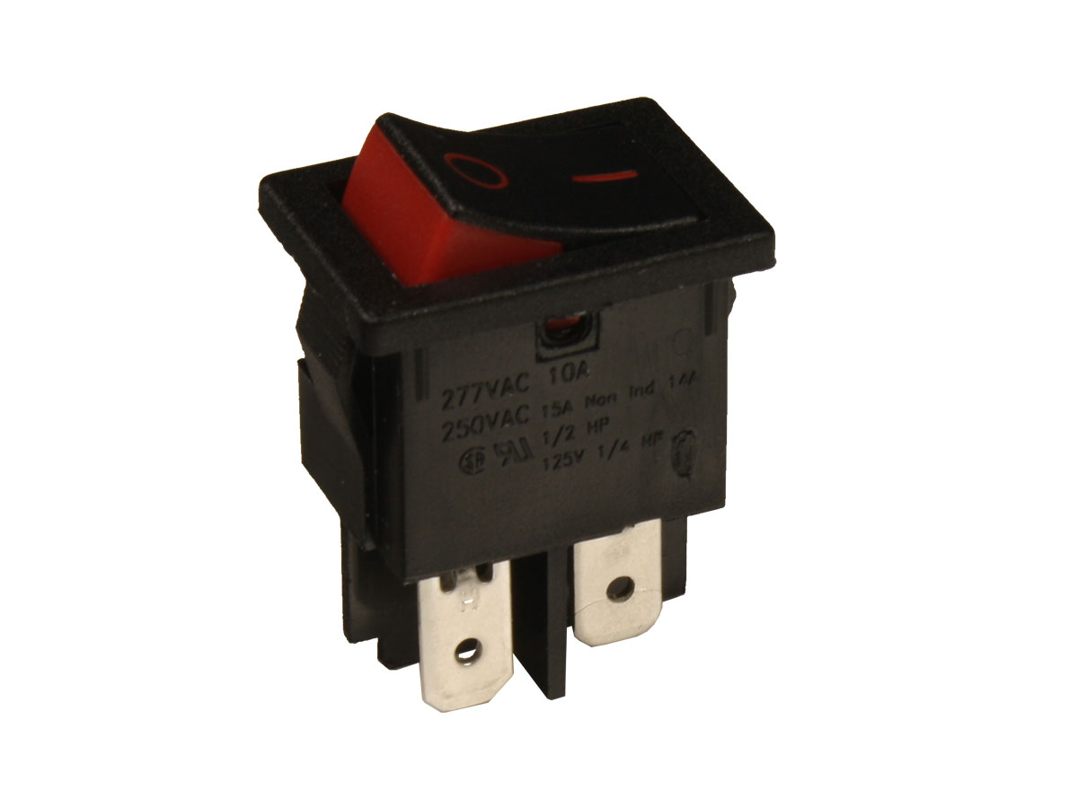 Bulgin - Interrupteur à Bascule 2P 2C Noir 10A / 250V - H8550XBBBR076R