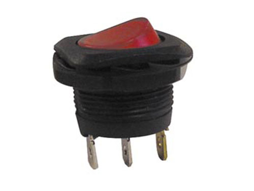 2P 1C - Rocker Switch - Illuminated Red Button